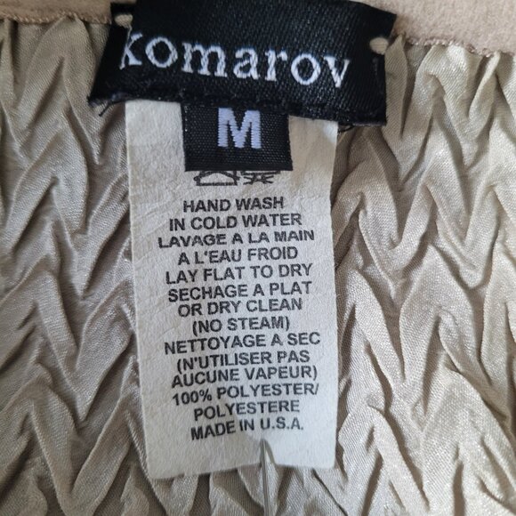 Komarov Champagne Satin & Lace Two-Piece Skirt Set – Top (L), Skirt (M) - Picture 16 of 16